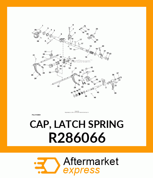 CAP, LATCH SPRING R286066