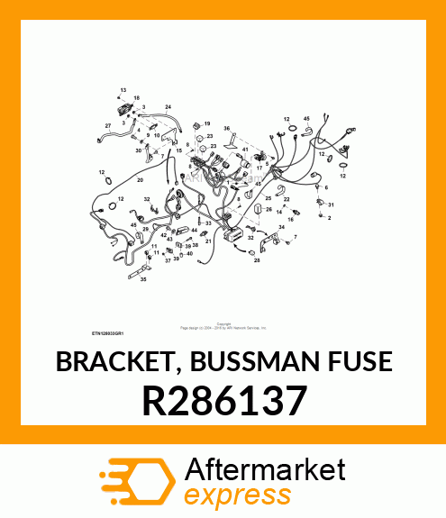 BRACKET, BUSSMAN FUSE R286137