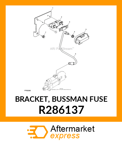 BRACKET, BUSSMAN FUSE R286137