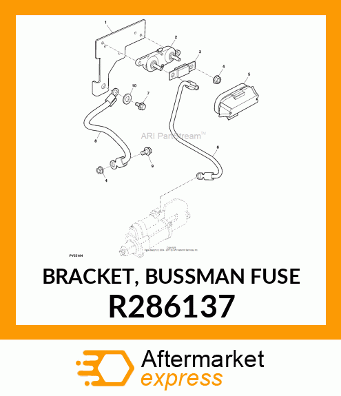 BRACKET, BUSSMAN FUSE R286137