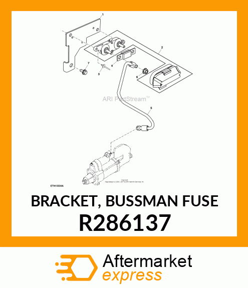 BRACKET, BUSSMAN FUSE R286137