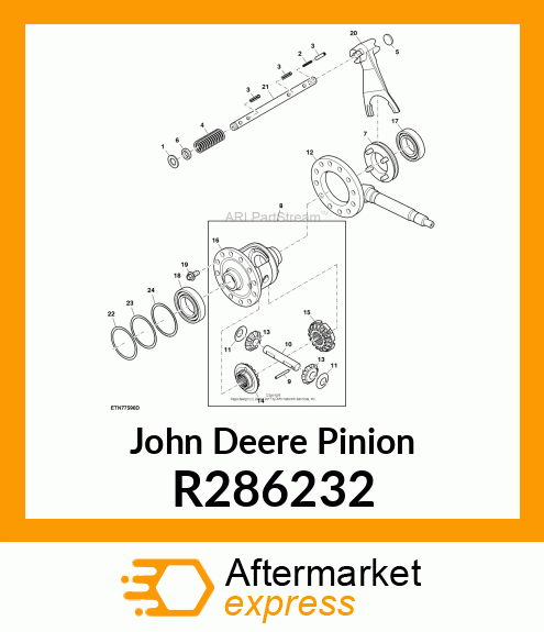 PINION, DIFFERENTIAL BEVEL R286232