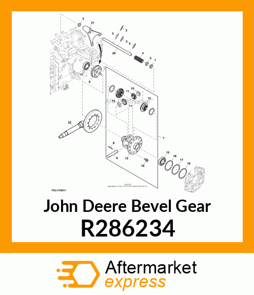 BEVEL GEAR, DIFFERENTIAL SIDE R286234