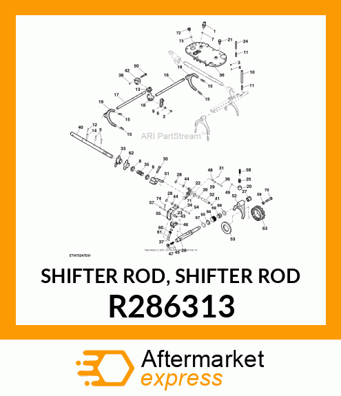 SHIFTER ROD, SHIFTER ROD R286313