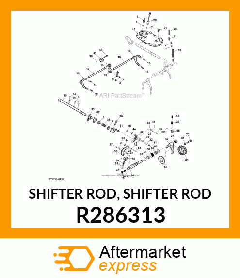 SHIFTER ROD, SHIFTER ROD R286313