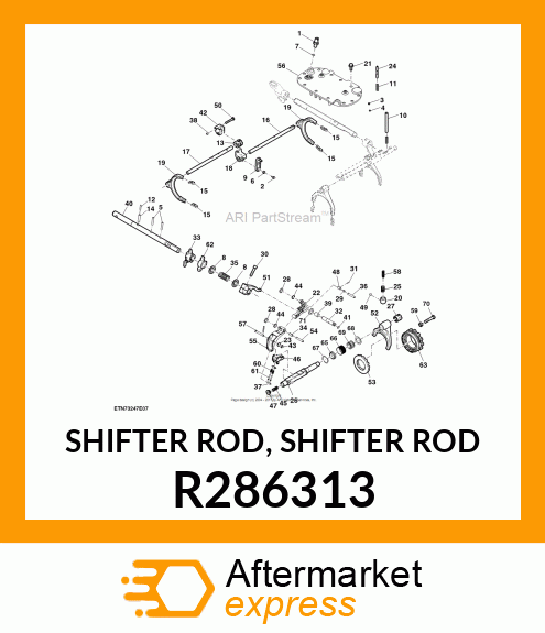 SHIFTER ROD, SHIFTER ROD R286313