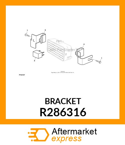 BRACKET, BRACKET, FUSE BOX MOUNTING R286316