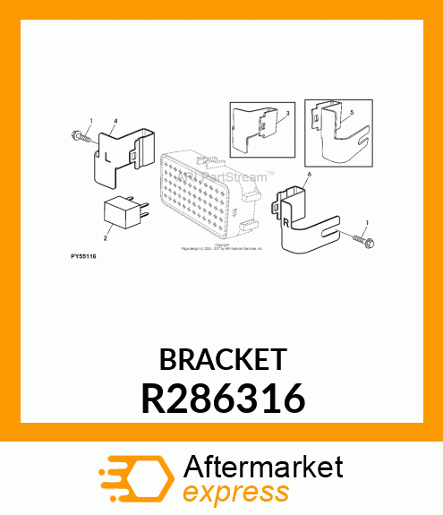 BRACKET, BRACKET, FUSE BOX MOUNTING R286316