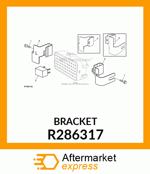 BRACKET, BRACKET, FUSE BOX MOUNTIN R286317