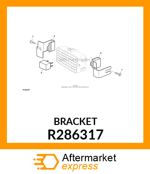 BRACKET, BRACKET, FUSE BOX MOUNTIN R286317