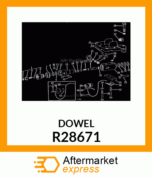 DOWEL PIN, PIN,DOWEL R28671