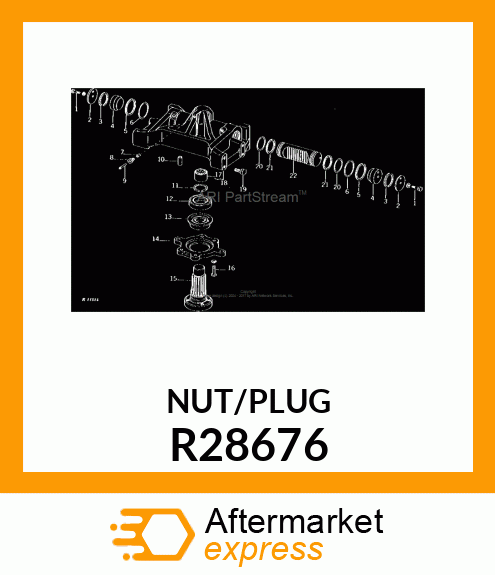 TUBE NUT, INVERTED FLARE R28676