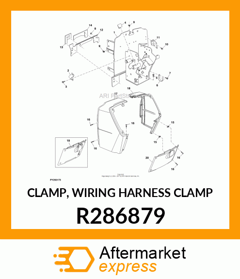 CLAMP, WIRING HARNESS CLAMP R286879