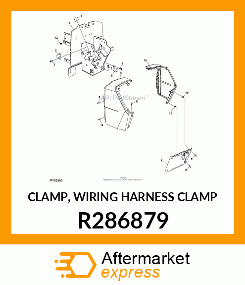 CLAMP, WIRING HARNESS CLAMP R286879