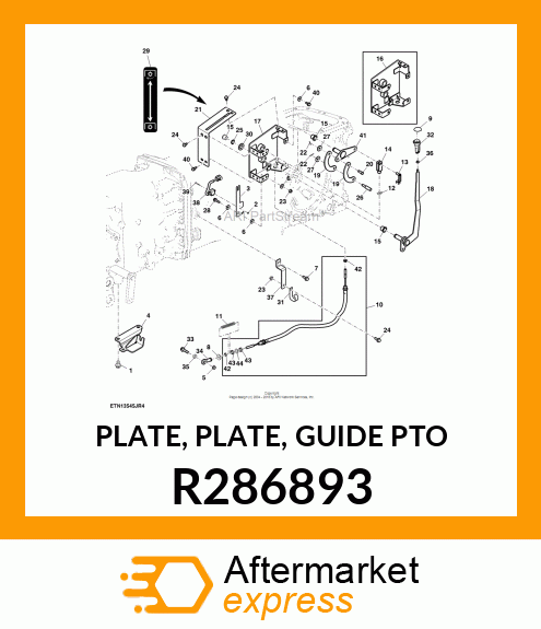 PLATE, PLATE, GUIDE PTO R286893