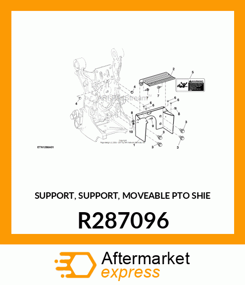 SUPPORT, SUPPORT, MOVEABLE PTO SHIE R287096