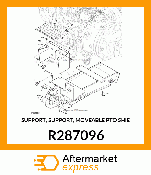 SUPPORT, SUPPORT, MOVEABLE PTO SHIE R287096