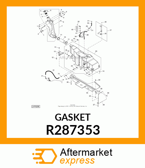 GASKET, GASKET, FUEL SENDER R287353