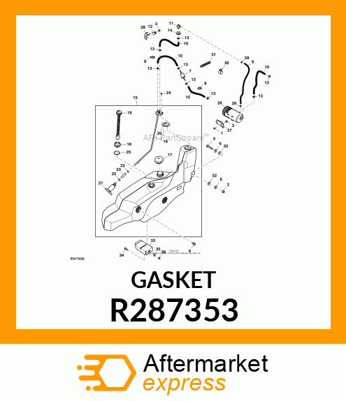 GASKET, GASKET, FUEL SENDER R287353