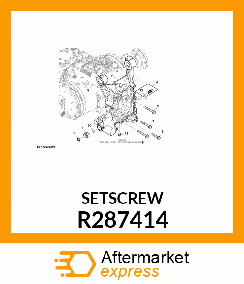 ORIFICE, HEX COUNTERSUNK R287414