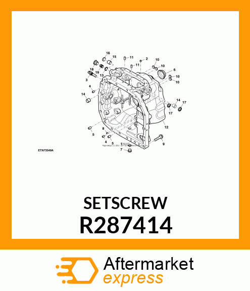 ORIFICE, HEX COUNTERSUNK R287414