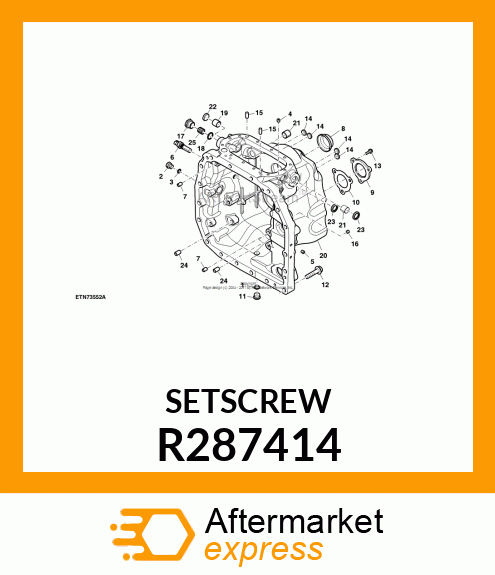 ORIFICE, HEX COUNTERSUNK R287414