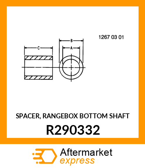 SPACER, RANGEBOX BOTTOM SHAFT R290332