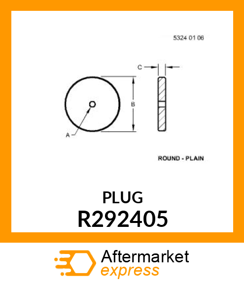 ORIFICE, 0.7 MM DIA R292405