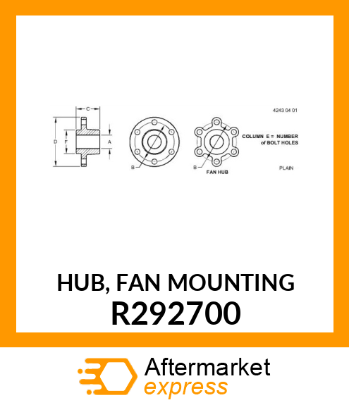 HUB, FAN MOUNTING R292700