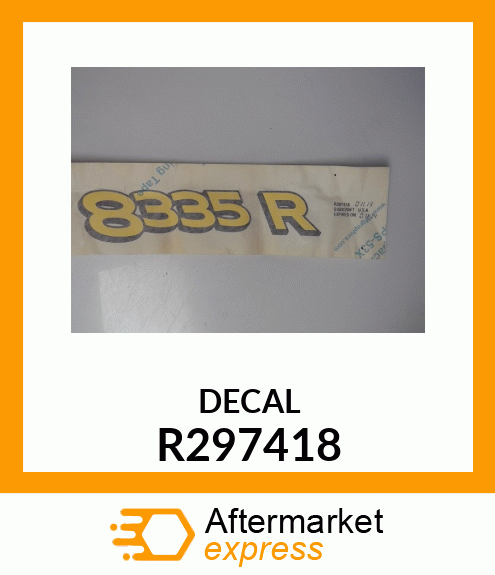 LABEL, 8335R, RH R297418