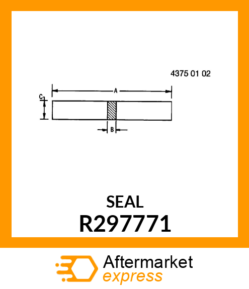 SEAL, UPPER COOLING MODULE, NARROW R297771