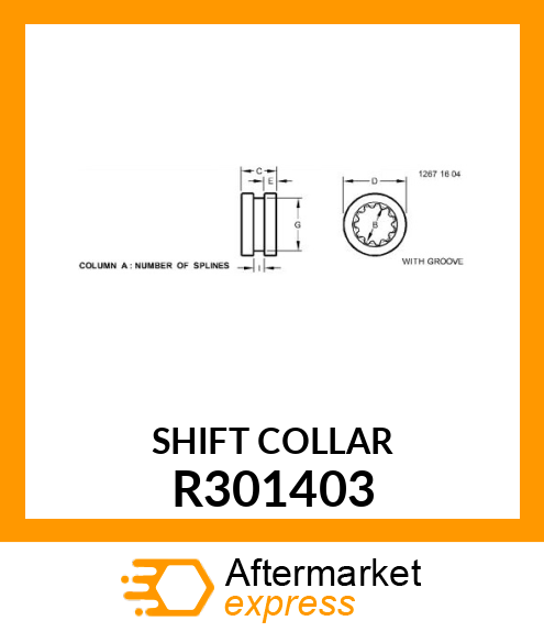 SHIFT COLLAR R301403