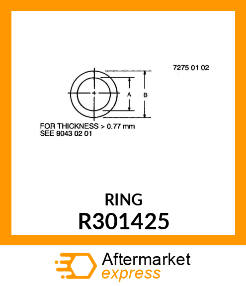 SHIM, BEARING, 0.65 MM R301425