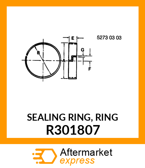 SEALING RING, RING R301807