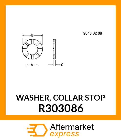 WASHER, COLLAR STOP R303086