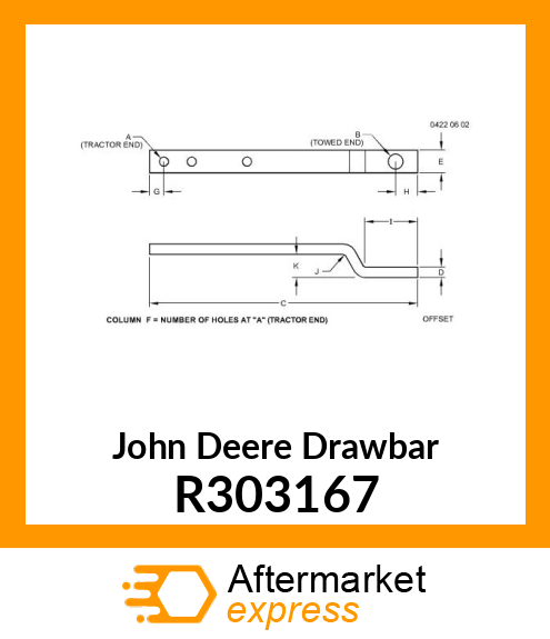 DRAWBAR R303167