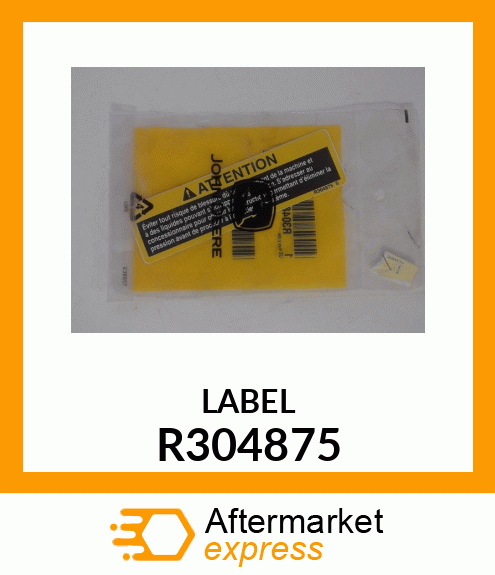 LABEL, ACCUMULATOR (FRENCH) R304875