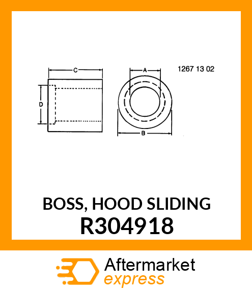 BOSS, HOOD SLIDING R304918