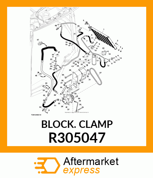 BLOCK CLAMP, BLOCK CLAMP, RUBBER BO R305047