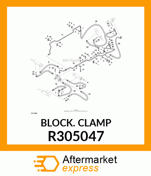 BLOCK CLAMP, BLOCK CLAMP, RUBBER BO R305047