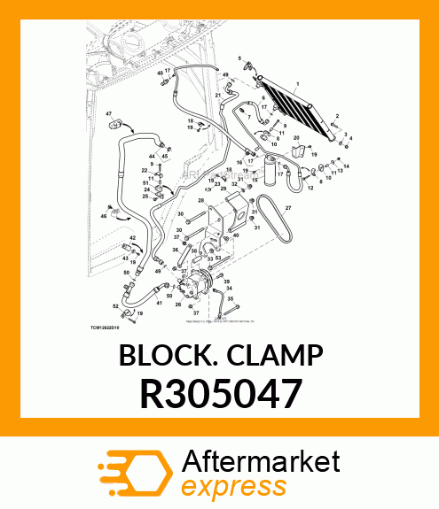 BLOCK CLAMP, BLOCK CLAMP, RUBBER BO R305047