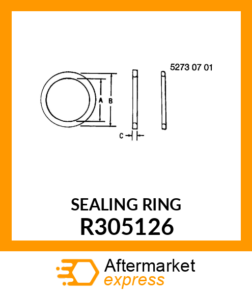 SEALING RING, PISTON R305126