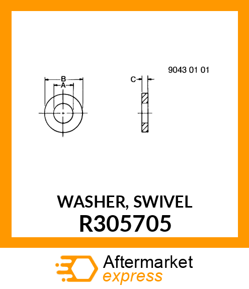 WASHER, SWIVEL R305705