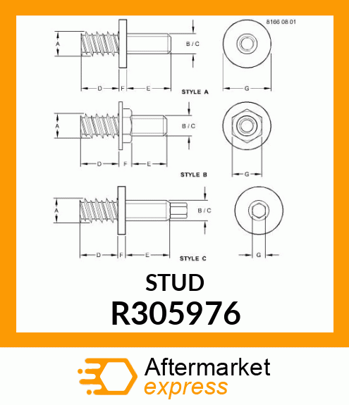 STUD, HI R305976