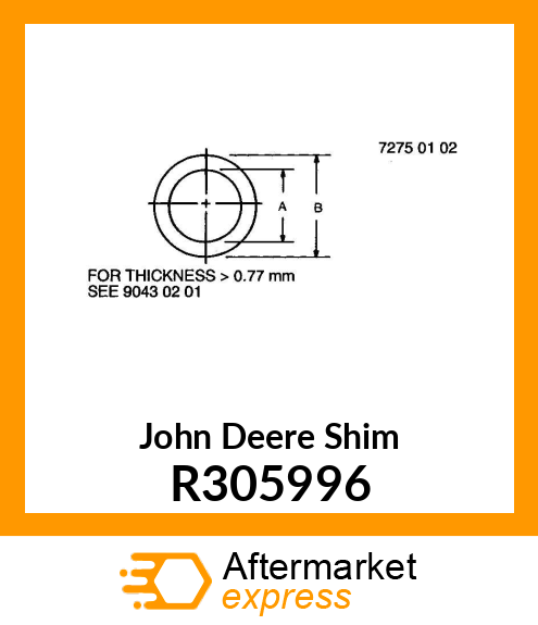 SHIM, 0.25 MM R305996