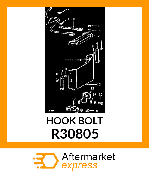 HOOK BOLT, BATTERY CLAMP R30805