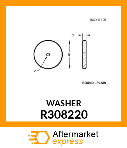 ORIFICE, ORIFICE DISC 2 FOR ARGOS I R308220