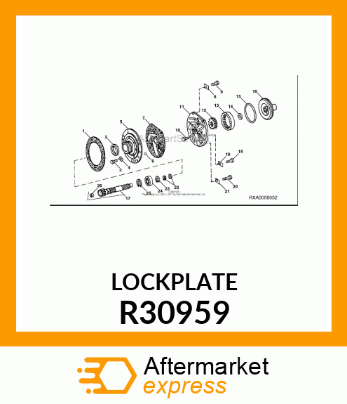 PLATE,LOCK R30959