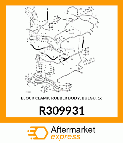 BLOCK CLAMP, RUBBER BODY, BUEGU, 16 R309931