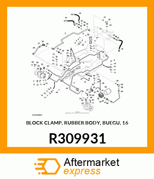 BLOCK CLAMP, RUBBER BODY, BUEGU, 16 R309931